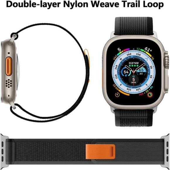 Sports Nylon Trail Loop Watch Band 38/40/41/42/44/49mm Series 8 7 6 5 4 3 2 1 SE - Picture 3 of 7